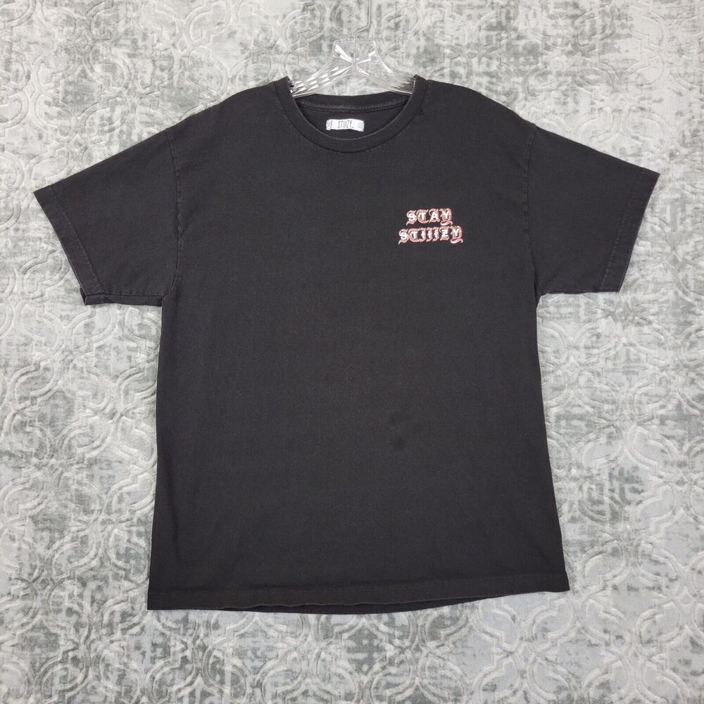Stiiizy T-Shirt Adult Large Black LA Streetwear Cannabis Dispensary Stay Stiiizy